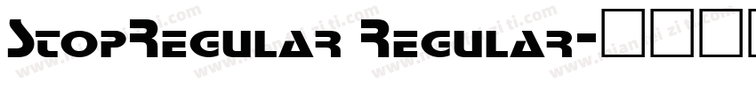 StopRegular Regular字体转换